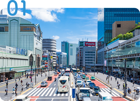 新宿駅から徒歩2分の好立地